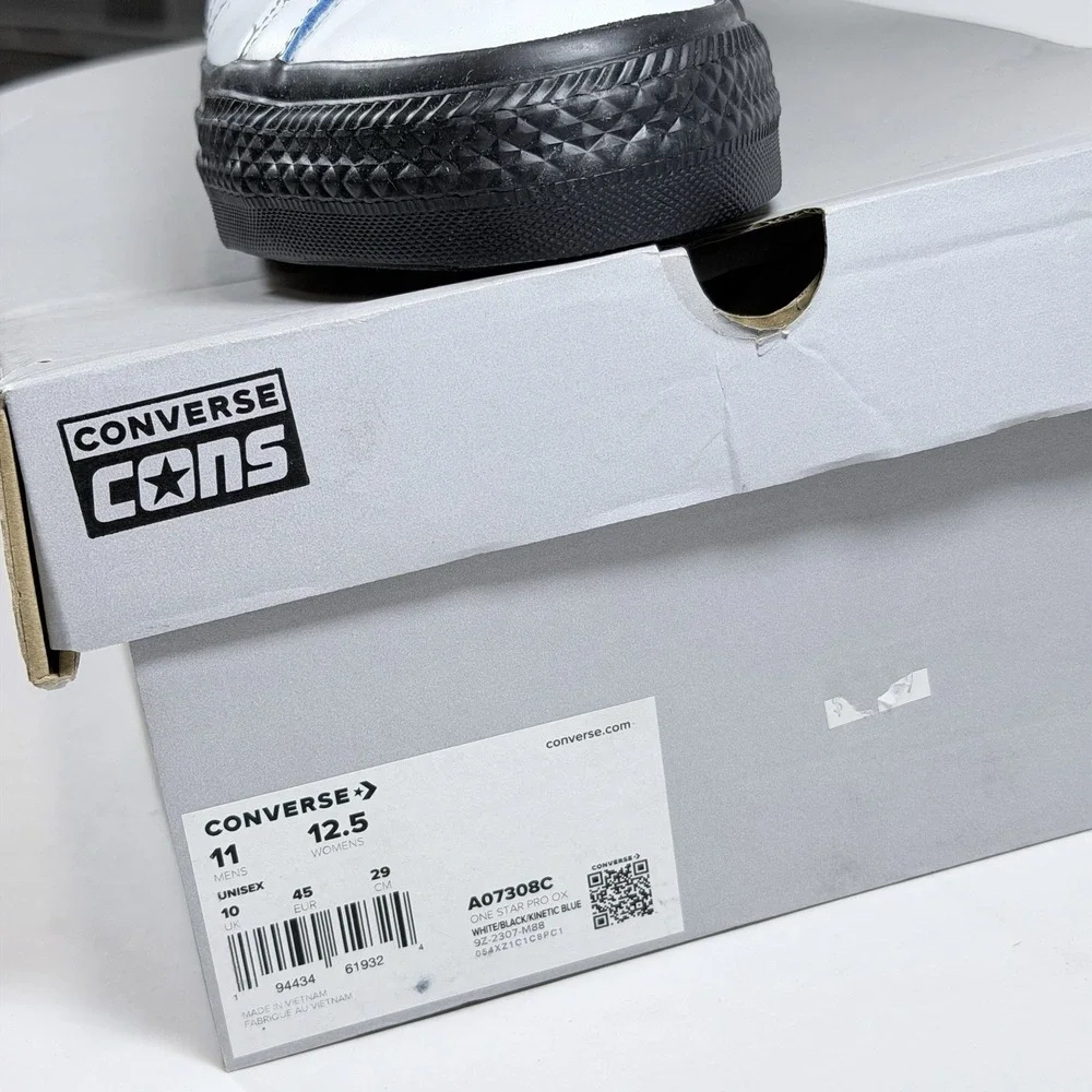 Converse Size-11 Mens X Eddie Cernicky One Star Pro Shoes 'White' - A07308C - Picture 3 of 8